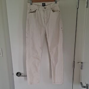 BDG Women's Off-white Slim Straight Corduroy Pants/Jeans (Size 26 x 26)